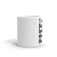 Load image into Gallery viewer, White Glossy Left-Handed Beauty behind the Hustle Mug
